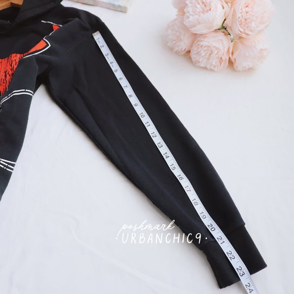 DISNEY Mickey Mouse Hoodie Sweatshirt w/ Ears Black size S - Picture 9 of 13